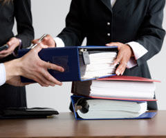 lawyers dividing workload for a case