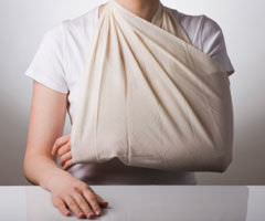  Person with arm in sling