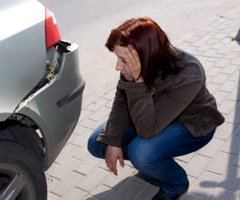 Car accident - hit and run collision 